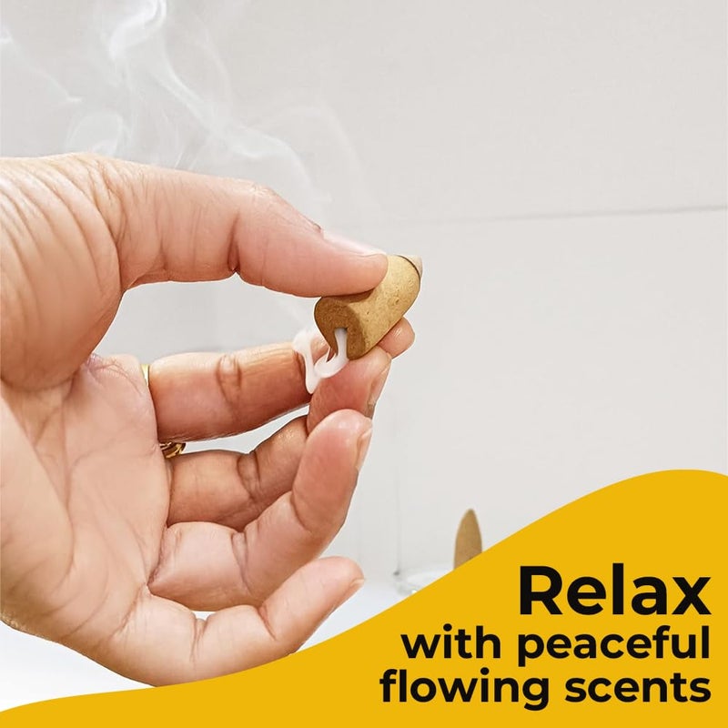 ARO VATIKA Backflow Natural Masala 120 Incense Cones | Pack of 11 Different Assorted Fragrances | for Home Fragrance & Prayers | Size 32mm | Burn Time- Approx 18 Minutes - Image 3